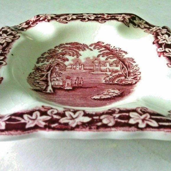 Ashtray Square Mason's Ash Tray Vintage Smokers Crafted Vista Ironstone English - Picture 4 of 16